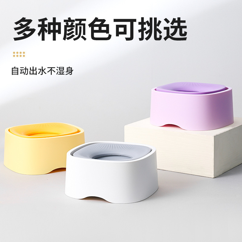 Bebedero para mascotas, perro, gato, cuenco de agua, cuenco de agua potable, cuenco flotante, cuenco de agua potable, cuenco de gato, cuenco de perro, boca no mojada transfronteriza