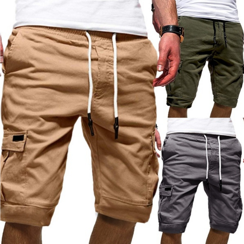 2021 Summer New Men's Casual Multi-Pocket Men's Shorts Men's Sports Cargo Pants Factory Direct Sale
