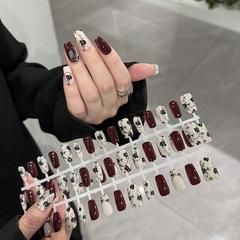 既製ネイル、花、中国風ブティック、ウェアラブルマニキュア、中国風夏の新作ネットセレブ半完成ネイル30枚