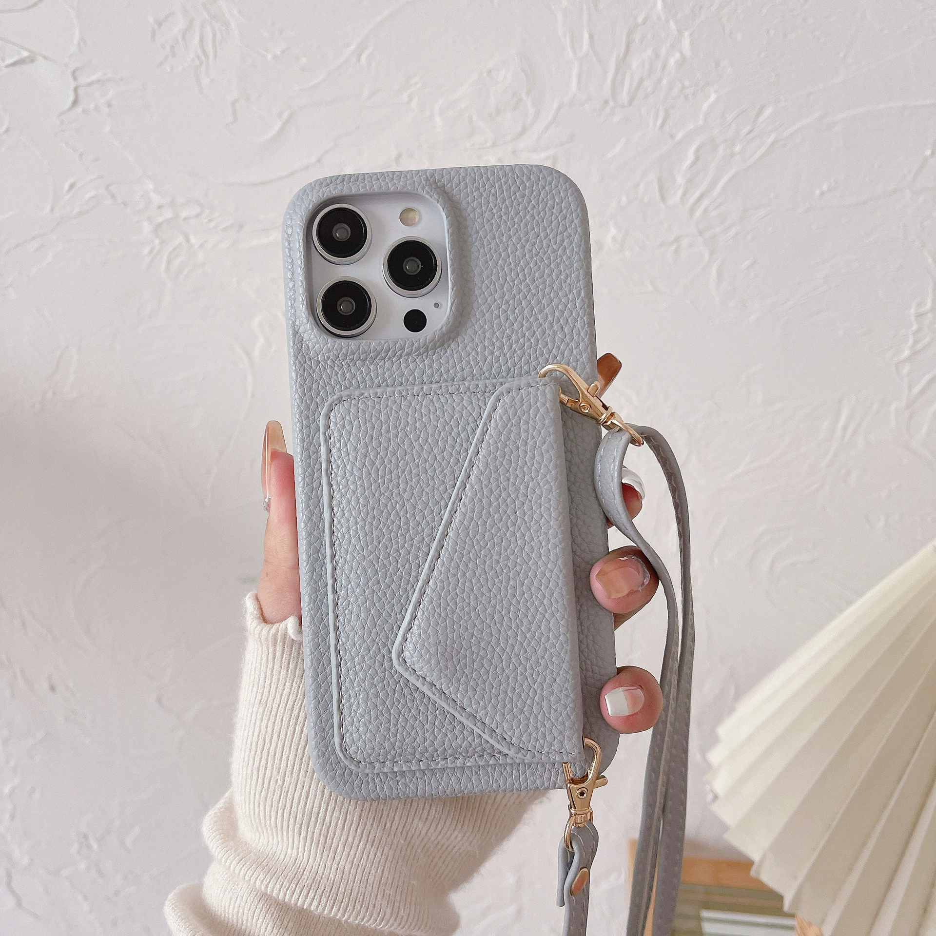 Apple, совместимый чехол для телефона pro, iphone15, держатель карт, плечевая сумка