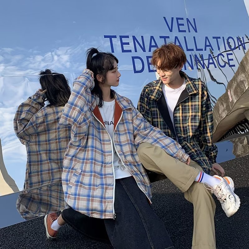 Demi-season Japanese trend retro design jacket for leisure