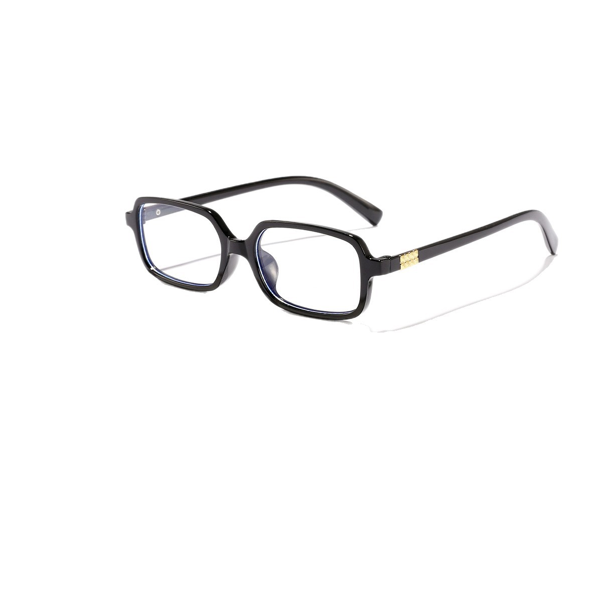 Gafas de protección contra la luz azul con montura cuadrada pequeña de estilo coreano, para hombre y mujer, se pueden adaptar a lentes graduadas.