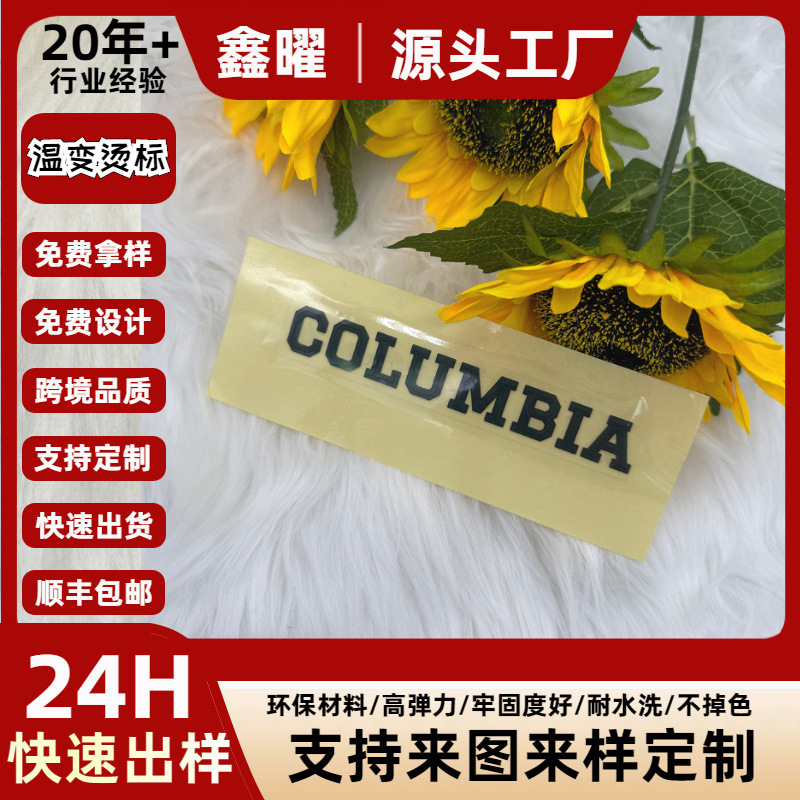 Temperature-Sensitive Color-Changing Silicone Heat Transfer 3D Thick Plate Temperature-Sensitive Label High and Low Temperature Ready-Made Color-Changing Label