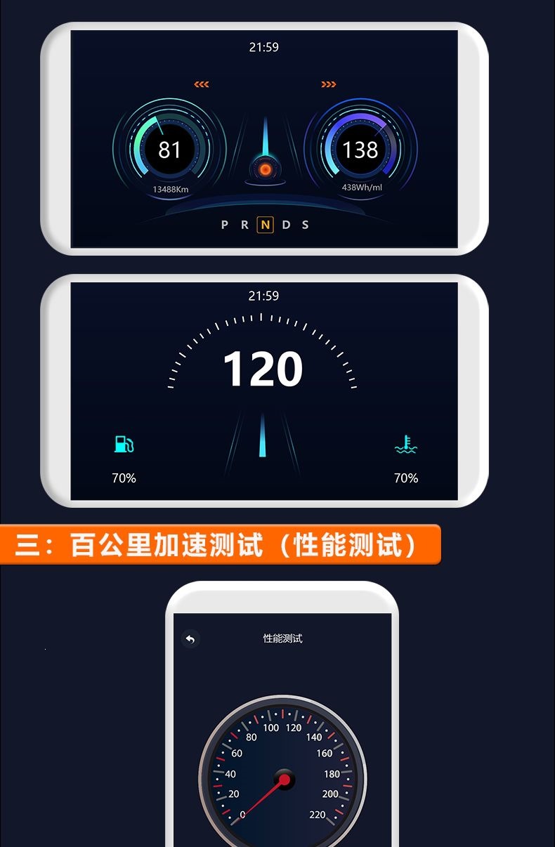 Car OBD scanner, engine fault diagnostic tool, fuel consumption analyzer, Bluetooth EML327 universal tool