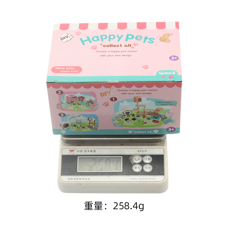 Juego de escenas de juguetes para mascotas para niños, decoración, juego de caja de regalo de juguetes para niños y niñas, venta directa de fábrica al por mayor