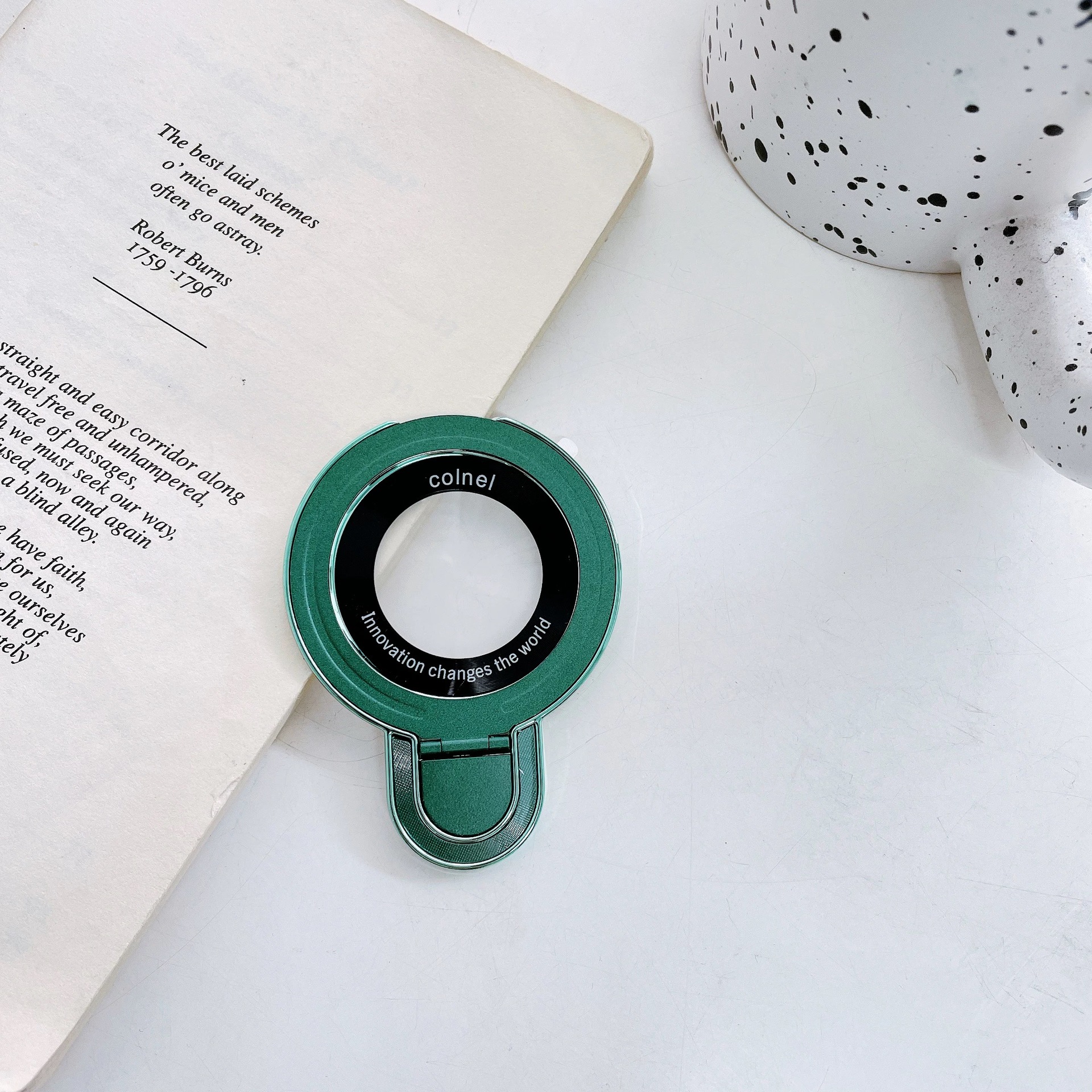 U-Shield Hebilla Lupa Magsafe Desktop invisible Teléfono perezoso Soporte de metal Estuche para teléfono móvil Universal