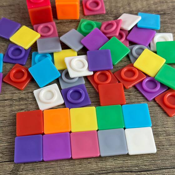 Splicing block sticker panel numberblocks DIY material splicing block accessories