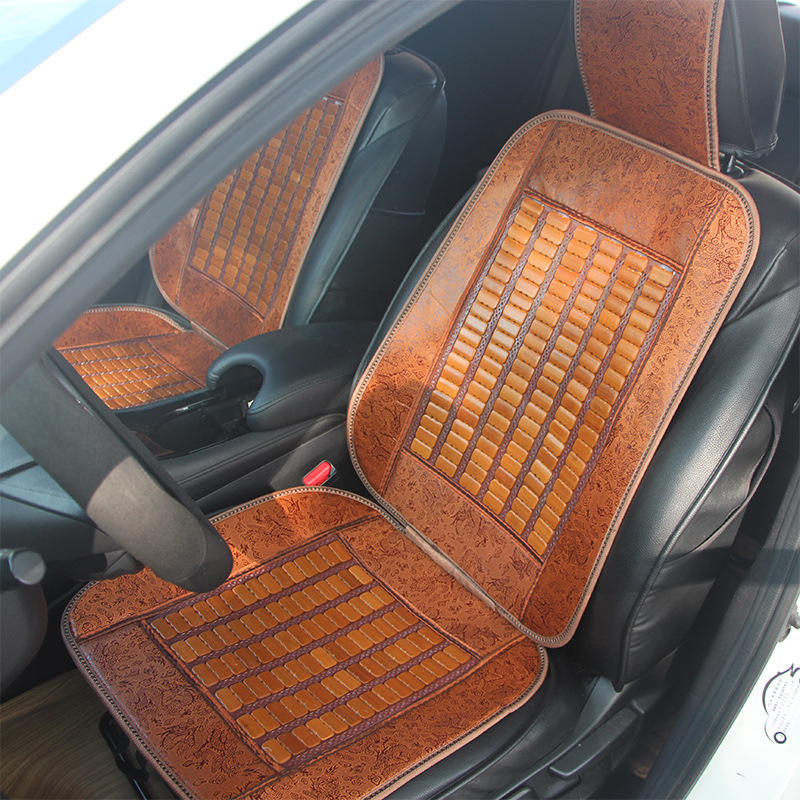 Qìchē Car Seat Cushion Summer Cooling Bamboo Mat Single Piece (Cool pad) - dragon-pattern-single-seat