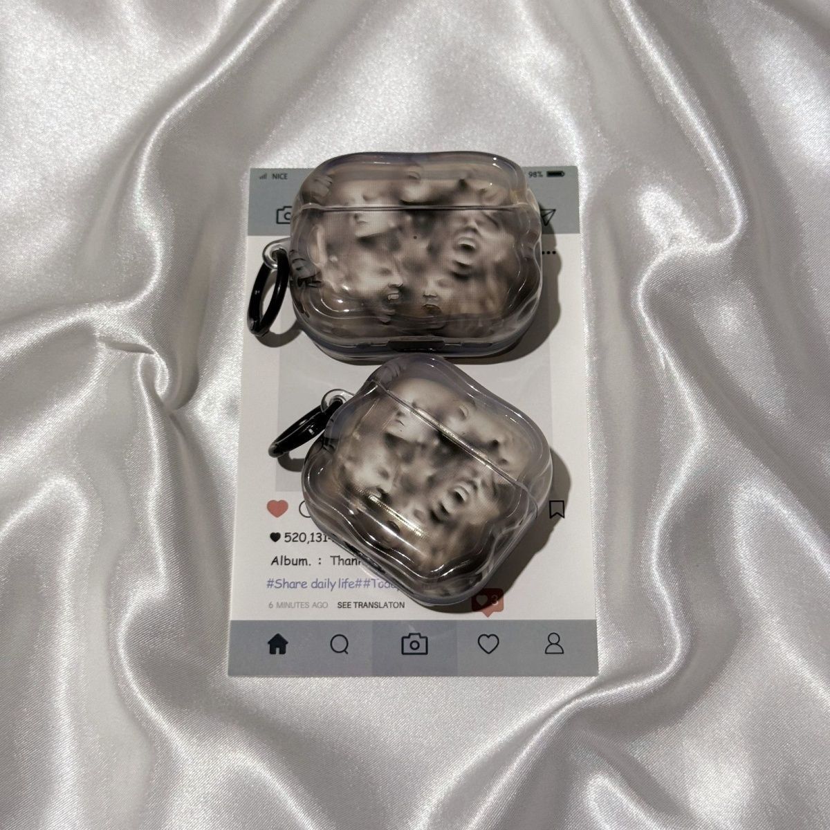 Estatuas de arte extrañas para airpods4 auriculares airpodspro3 funda bluetooth 5 pro2 generación image 3