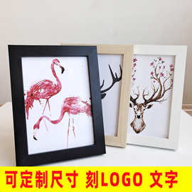 简约木质相框5 6 7寸8寸10寸A4画框挂墙摆台件照片墙装裱像框批发