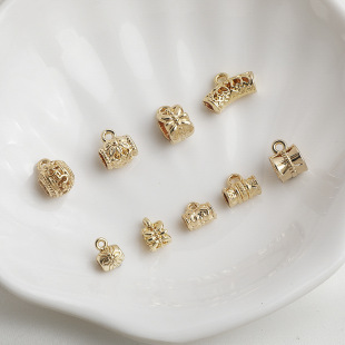 14K����ɫ����ͨ������ ��������朴����B�ӿ� diy�Ʒ���