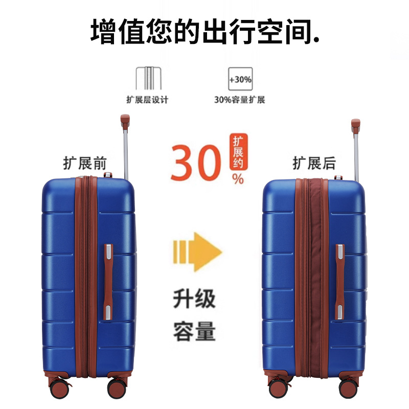 2024 nueva maleta con ruedas de gran capacidad, maleta de separación seca y húmeda, caja de contraseña, temporada escolar