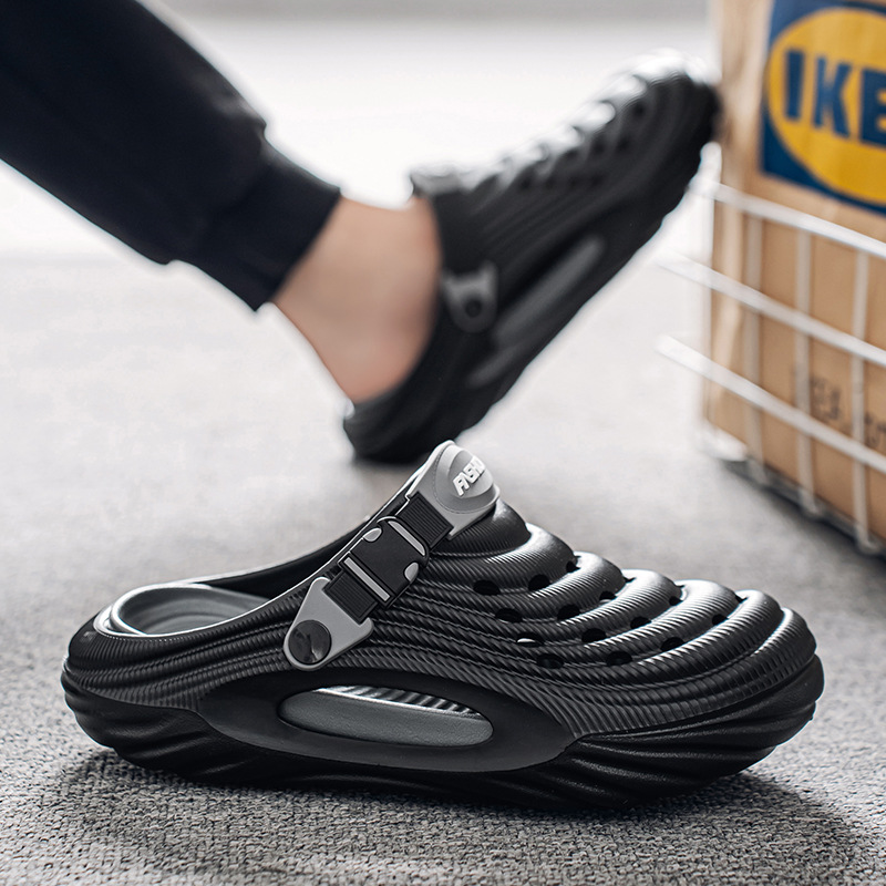 Zapatillas transfronterizas para hombres que conducen en verano, zapatos de doble propósito, zapatos de suela suave para usar sandalias casuales al aire libre