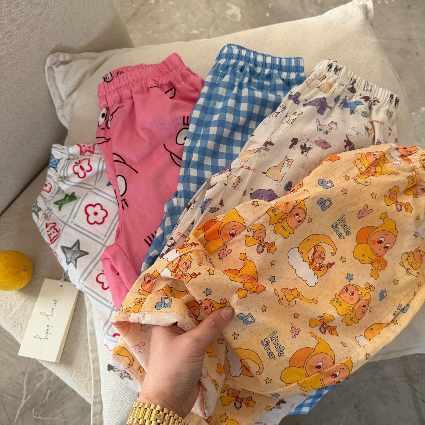 Children's cartoon thin trousers