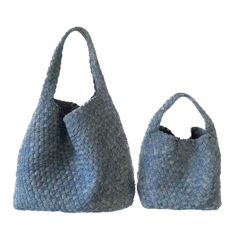 Denim shoulder bag