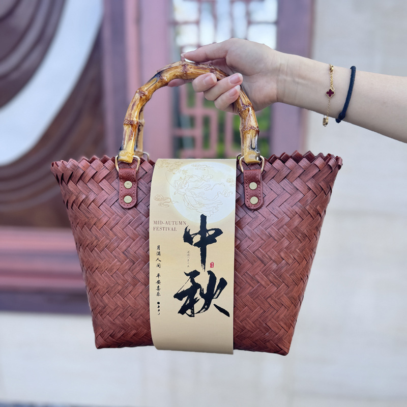 高档中秋节礼品盒送客户公司活动礼物中秋节月饼包装袋伴手礼包包|undefined