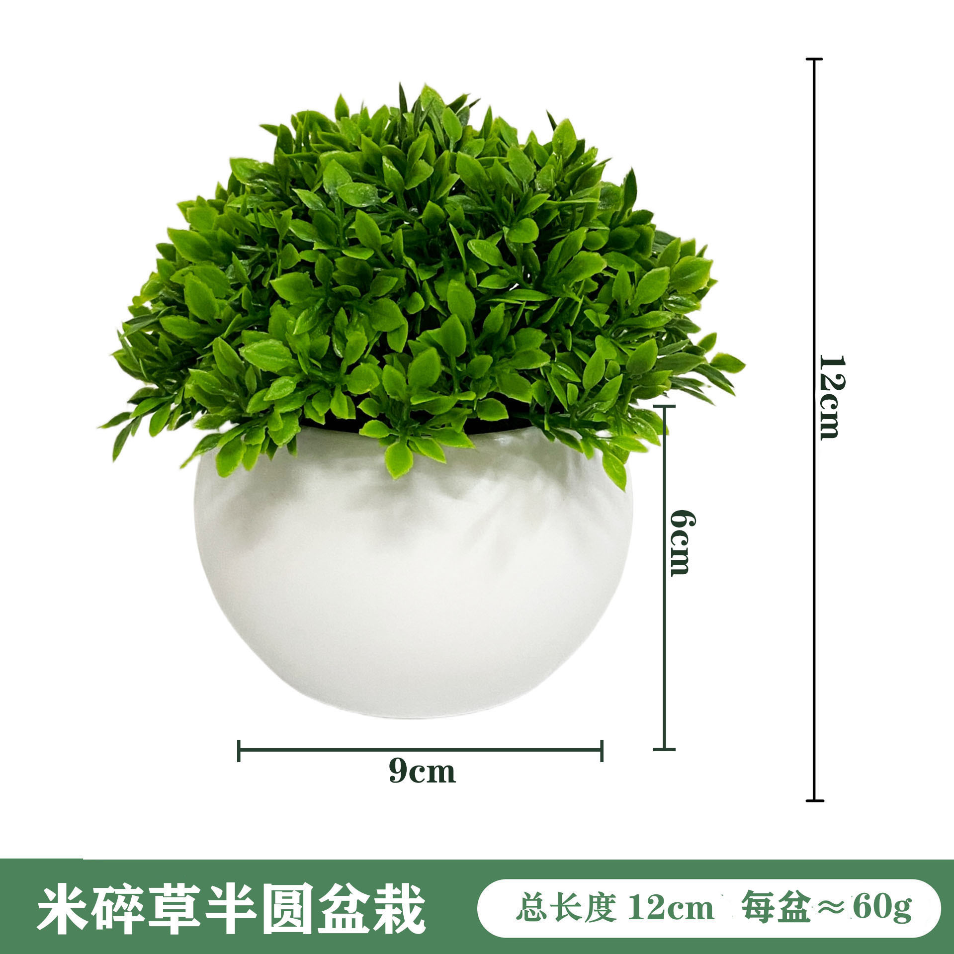 Simulación de plantas pequeñas y frescas combinaciones de plantas verdes hemisféricas en maceta decoración de mesa interior y exterior fábrica de decoración al por mayor image 9