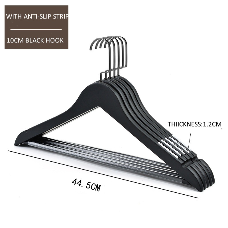 블랙 1.2cm 두께의 진주 니켈 플랫 후크 옷걸이