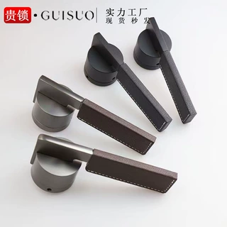 室内卧室门锁房间锁具房门静音家用通用型大头设计款木门黑色灰色