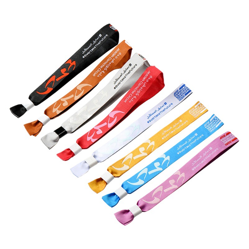 Disposable Polyester Wristbands for Exhibition Activities, Concert Support, Children's Amusement Park Admission, and Heat Transfer Wristbands