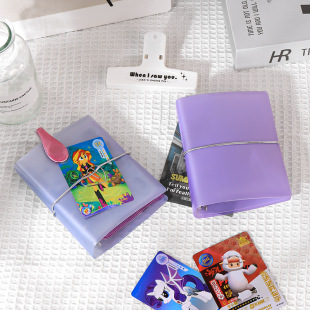 Xiaoqing novice ledger transparent m5 loose-leaf PVC strap cover a8 Korean high-value student card book shell