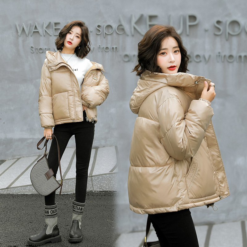 Ropa de invierno 2020 nuevo estilo coreano estudiantes retro pu ropa de algodón estilo Hong Kong chaqueta de algodón grueso chaqueta de algodón corta mujer