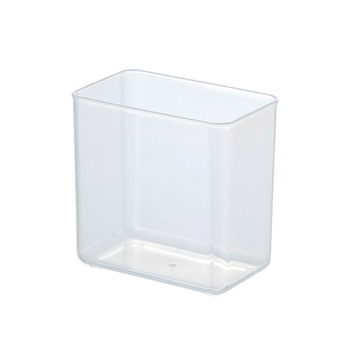 Small storage box for kitchen, bathroom, desktop, multi-purpose transparent plastic document holder wall-mounted storage without drilling