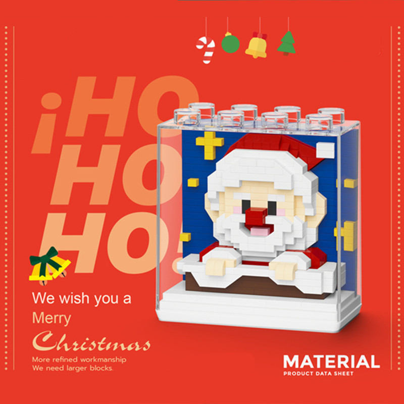 Bloques de construcción de Navidad de Chao Le Chuang 8984-8989 Árbol de Navidad de micropartículas ensamblado juguetes educativos para niños al por mayor transfronterizo