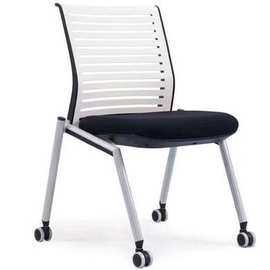 培训椅带写字板折叠会议椅学生桌椅一体会议室椅带滑轮办公椅