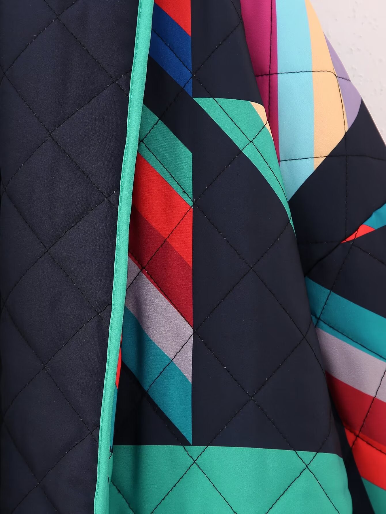 Women's Winter Jacket Oversized Street Style Printed Cotton Coat_voghion.com