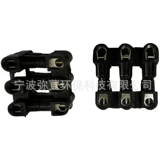 DL06-3G端子，上下插端子开发端子台,三位端子台黑色端子台船用