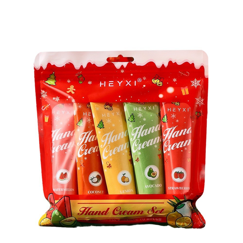 Expansión transfronteriza HEYXI Han-Chao set de crema de manos hidratante de Navidad, crema de manos de comercio exterior