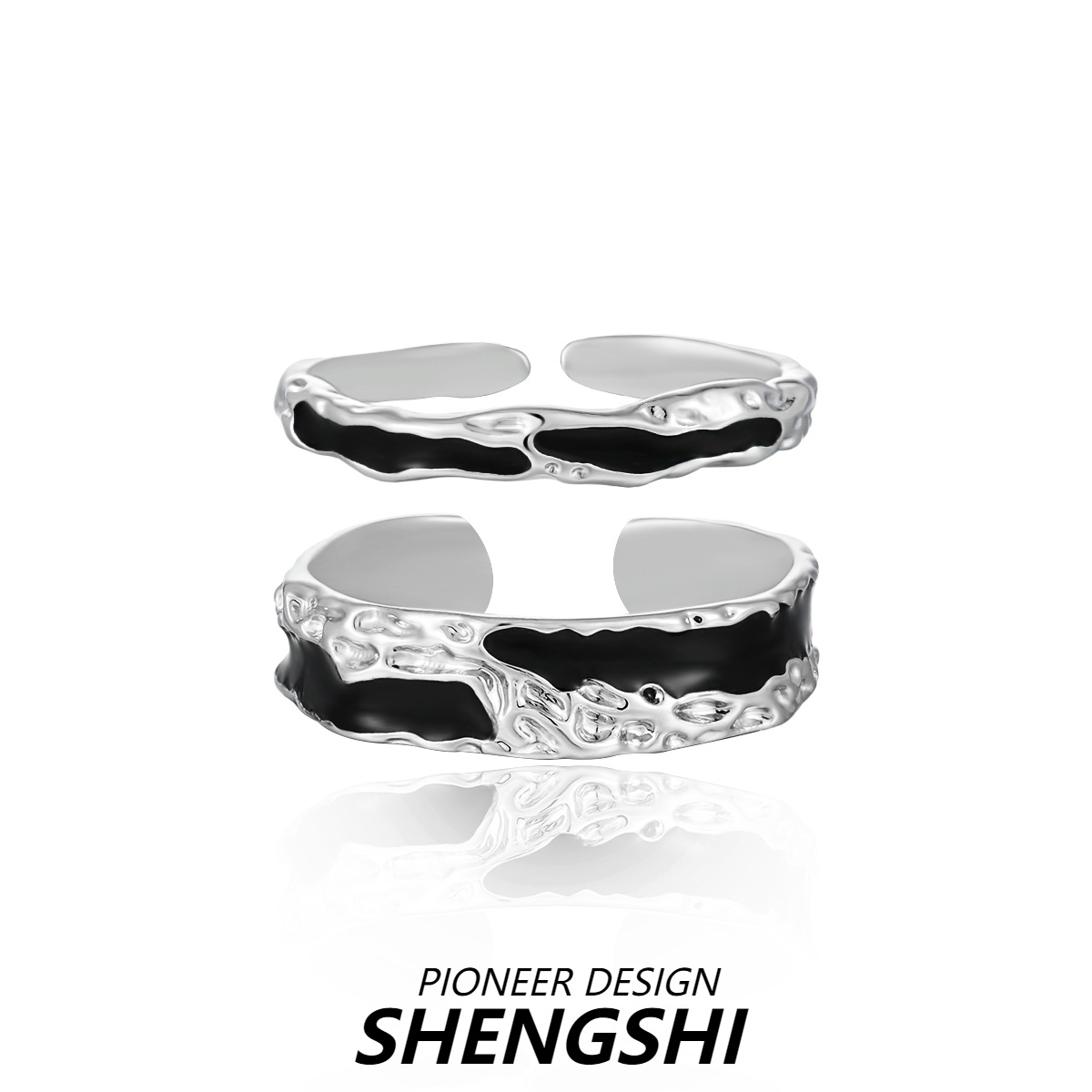 New Ring High-end Fashion Brand Men and Women's Personality Fashion Niche Tail Ring Open Finger Ring Couple Jewelry
