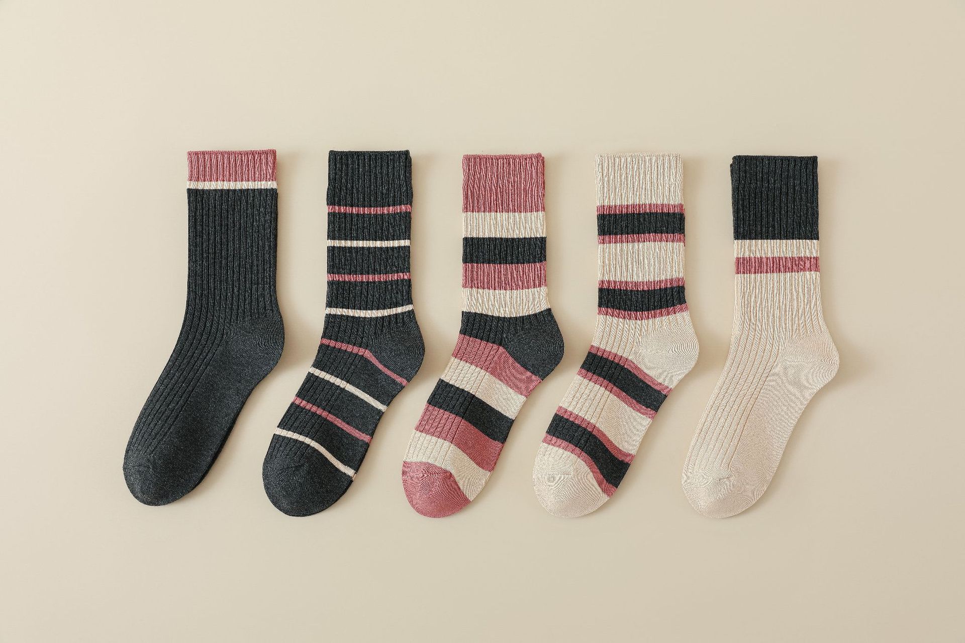 그레이와 핑크 5쌍