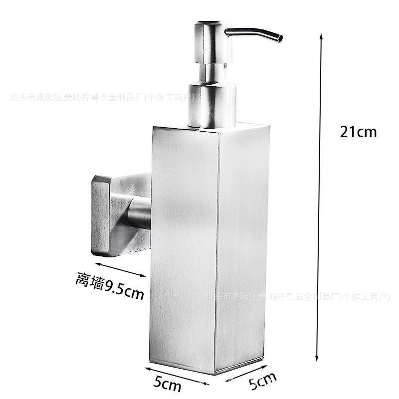 jabón de acero inoxidable tipo de pared de baño de hotel champú líquido de baño botella de presión desinfectante de manos suministro transfronterizo exclusivo
