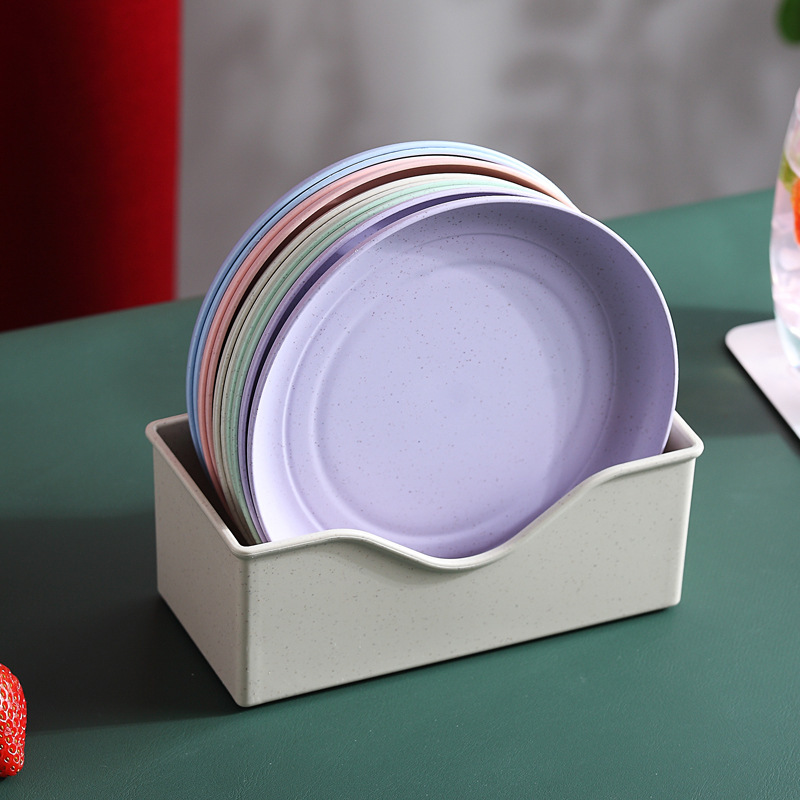 혼합 색상의 밝은 원형 디스크 5개 + 카드 홀더