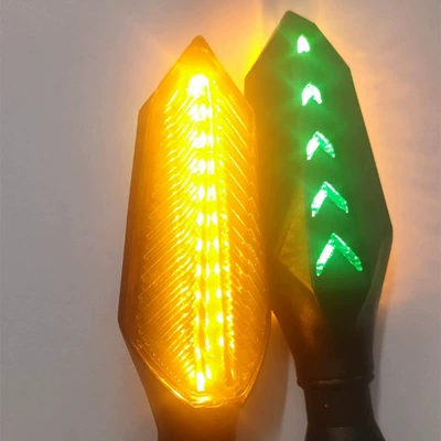 Multi-Voltage Electric Scooter Modification Warning – Dönmə işıqları - 48-60v-yellow-and-green-running-water-pair