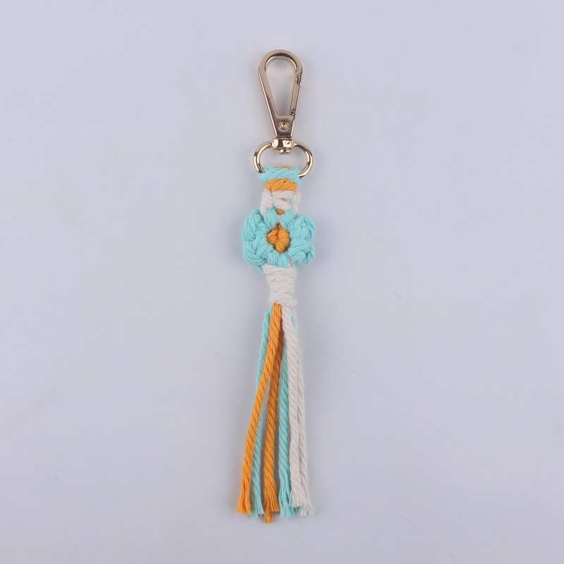 Women's Gender Classic Style Flower Cloth Women's Keychain