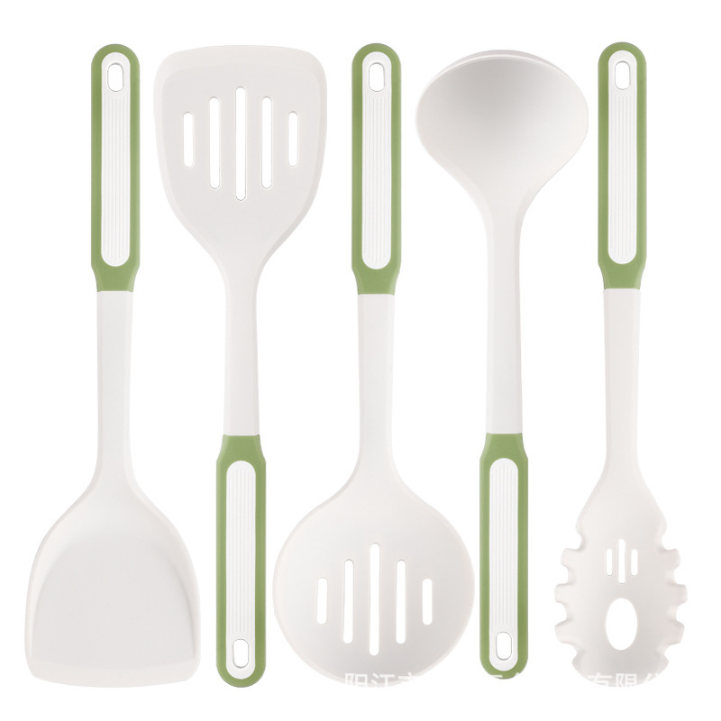 Espátula de silicona, utensilios de cocina, mango de silicona, juego de 7 piezas, pala de silicona de grado alimenticio, cuchara de silicona especial antiadherente, stock de fabricante