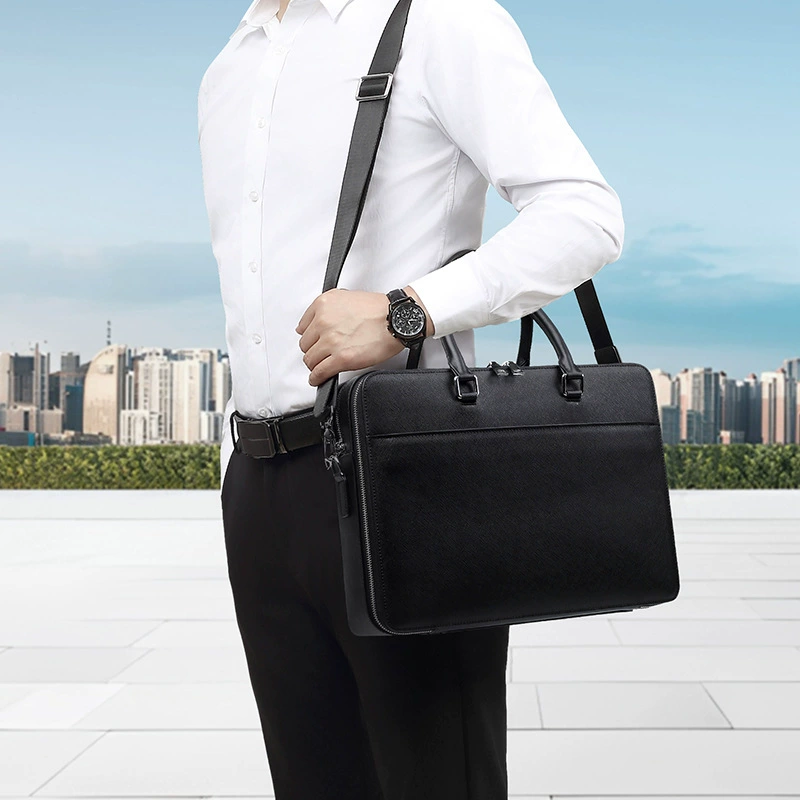 Fashionable trend capacious universal bag, genuine leather