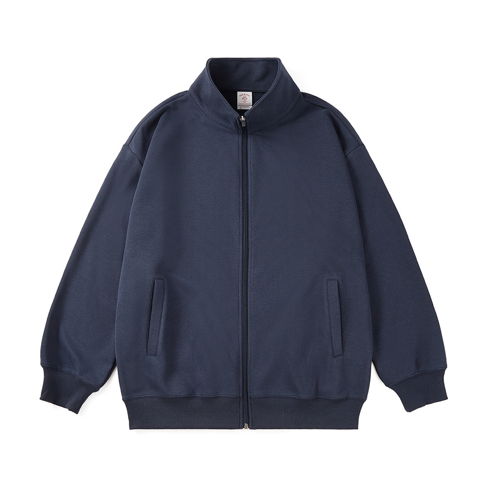 300g Cardigan suéter marca de moda personalizada ropa de hombre hoodie chaqueta americana logotipo impreso chaqueta de hombre ropa de grupo de otoño image 9