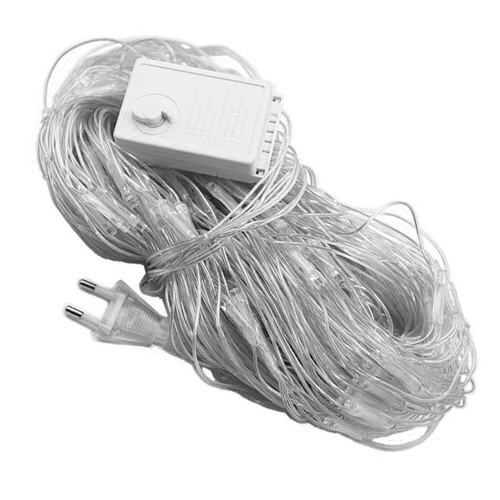 Christmas fishing net LED grid small colorful lights flashing string lights starry colorful waterproof decorative lawn shrub net lights