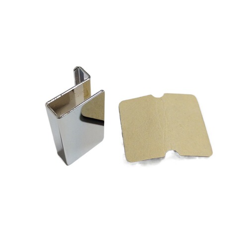 Glass cabinet door handle door clip with adhesive backing Acrylic door handle iron glass door clip