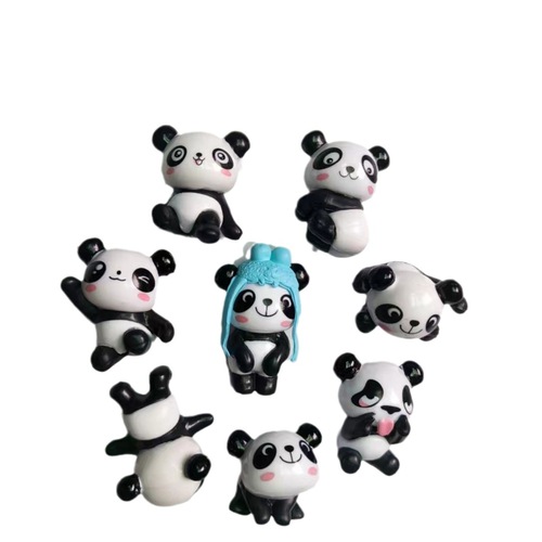 Creative Cartoon Panda Fridge Magnet & Decorative Hanging Item — Cute Magnetic Message Board with Attractive Iron-Stick Design