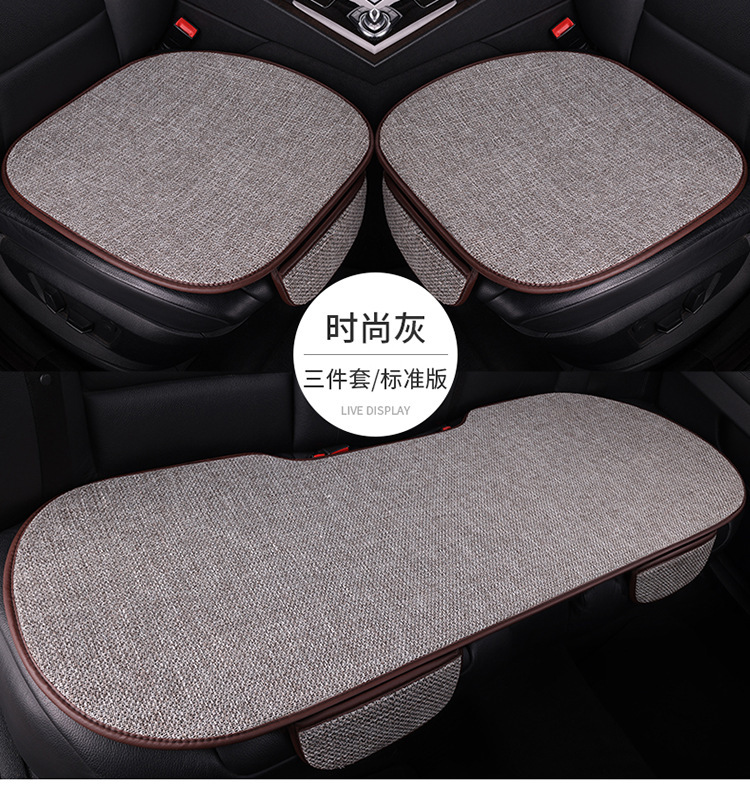 2026 Factory Direct Sales New Model All-Season Linen Cotton Car Seat Cushion Universal Car Seat Cover
