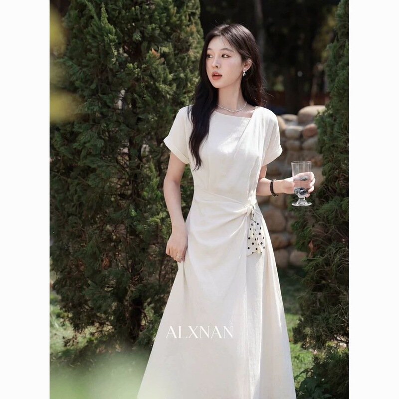 French-Style Women's Romantic Temperament New Style First Love Romance Summer Gentle Luosen Hanfu Dress