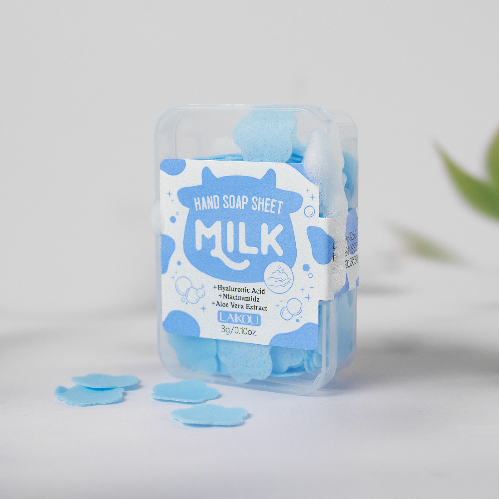 Disposable milk-flavored soap sheets, portable soap paper, mini petal hand sanitizers for students and children to carry around undefined
