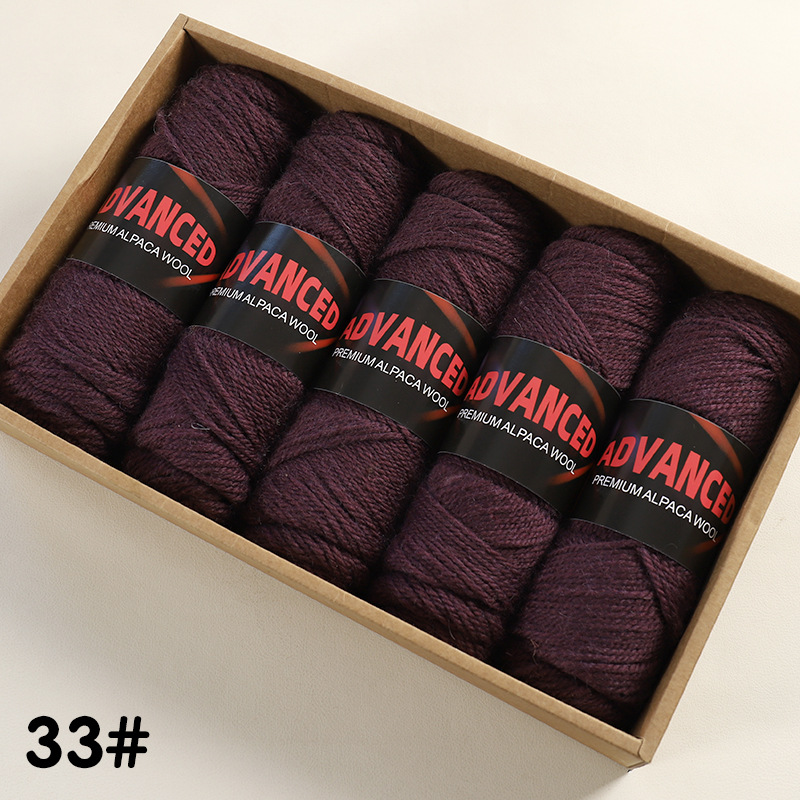 Ovillo de Lana de Alpaca Térmico para Tejido a Mano y DIY