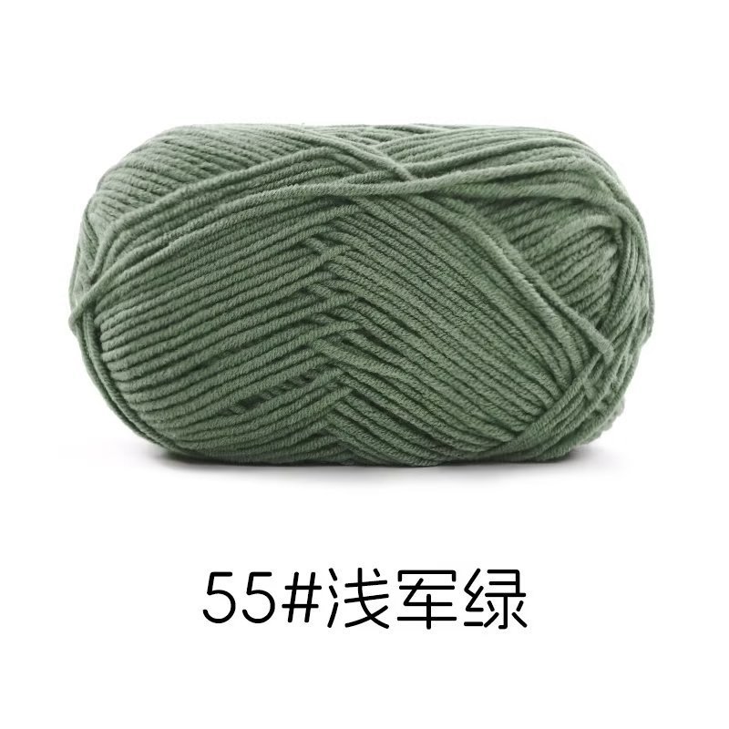 4-strand peinado hilo de algodón su hemeng pequeño 40g tejido a mano muñeca hilo diy muñeca material paquete leche algodón