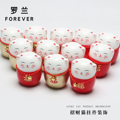 Roland Money Cat Pendant, Festive Foam Cartoon Bouquet Packaging Stand, Lucky Bucket Flower Art Decoration Packaging Material